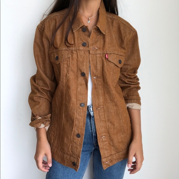 Levi's Jackets & Blazers - NWT Levi’s brown denim jean trucker jacket XL